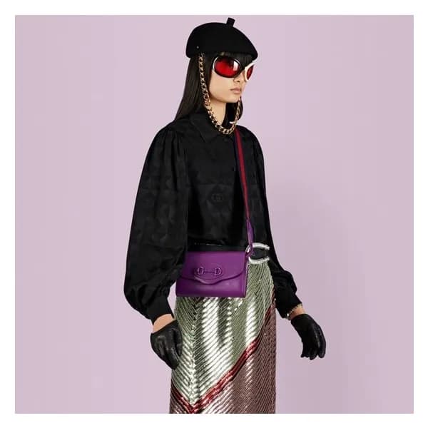 구찌 여성 퍼플 미니 홀스빗 폰백 - Gucci Womens Purple Phone Bag… - 1