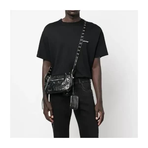 발렌시아가 남/녀 블랙 크로스백 - Balenciaga Unisex Black Cross … - 1