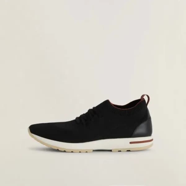 로로피아나 남성 블랙 스니커즈 - Loro Piana Mens Black Sneakers … - 1