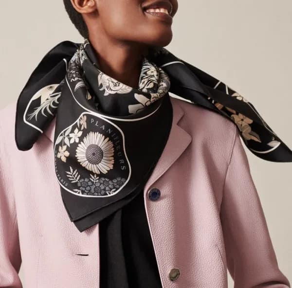 에르메스 여성 블랙 스카프 - Hermes Womens Black Scarf - he421… - 1