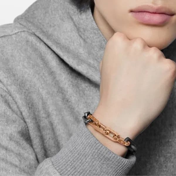 루이비통 남성 화이트 골드 팔찌 - Louis vuitton Mens White Gold … - 1