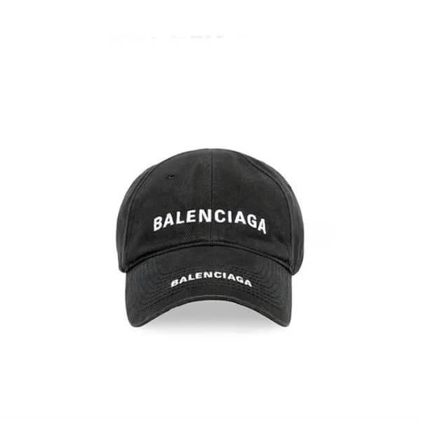 발렌시아가 남/녀 블랙 볼캡 - Balenciaga Unisex Black Ballcap … - 1