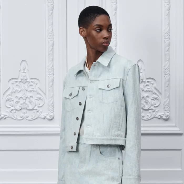 디올 여성 라이트블루 크롭 재킷 - Dior Womens Cropped Jacket Lig… - 1