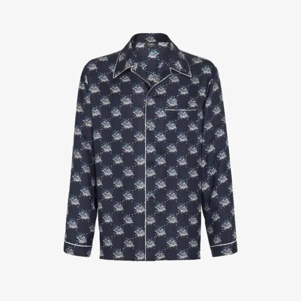펜디 남성 네이비 파자마 - Fendi Mens Navy Pajamas - fec327x - 1