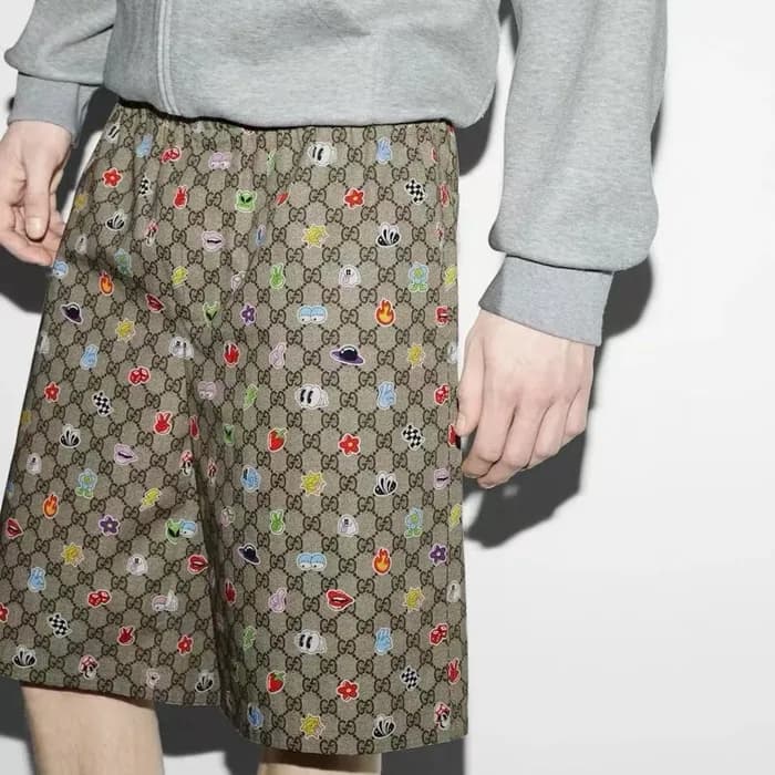 구찌 남성 베이지 반바지 - Gucci Mens Beige Half-pants - guc3… - 1