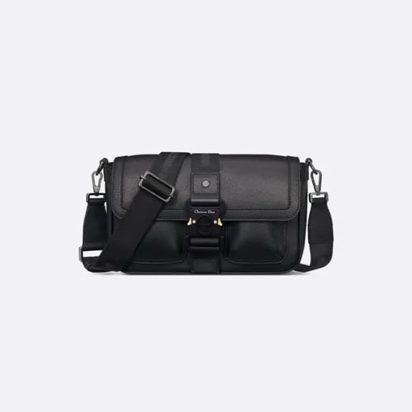 디올 남성 블랙 메신저 백 - Dior Mens Black Hittheroad Bag - … - 1