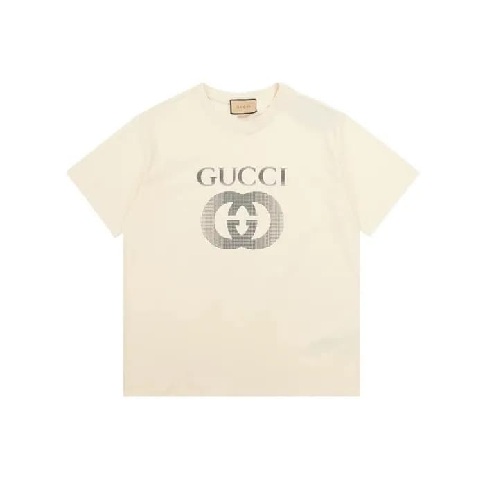 구찌 남성 아이보리 반팔 티셔츠 - Gucci Mens Ivory Tshirts - guc… - 1