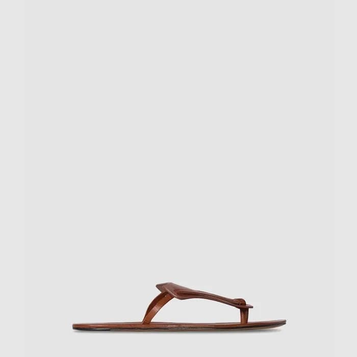 로로피아나 여성 Helena 가죽 플립플랍 - Loro Piana Womens Helena… - 1