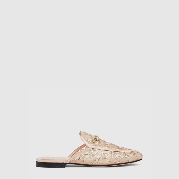 구찌 여성 GG 크리스털 프린스타운 슬리퍼 - Gucci Womens GG Crystal … - 1