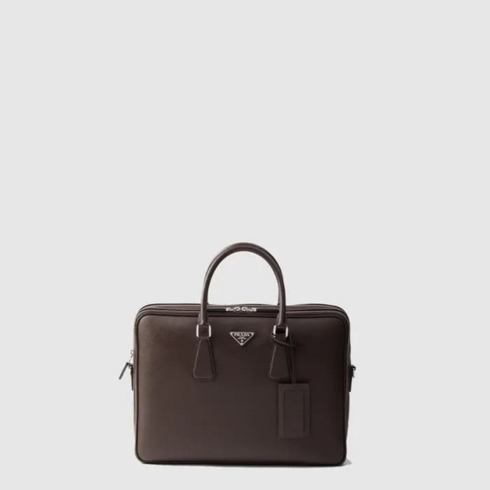 프라다 남성 사피아노 가죽 브리프케이스 2VE022 - Prada Mens Saffiano… - 1