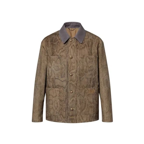루이비통 남성 가죽 재킷 - Louis vuitton Mens Leather Jacket … - 1