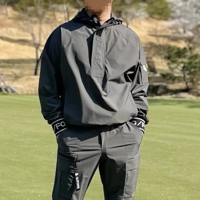 [G/FORE] 지포어 남성 아노락 윈드브레이커 & 카고팬츠 세트 - gol1880x - 1