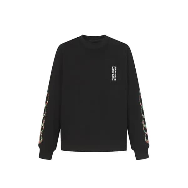 크롬하츠 남성 라운드 긴팔티 - Chrome Hearts Mens Round Tshirt … - 1