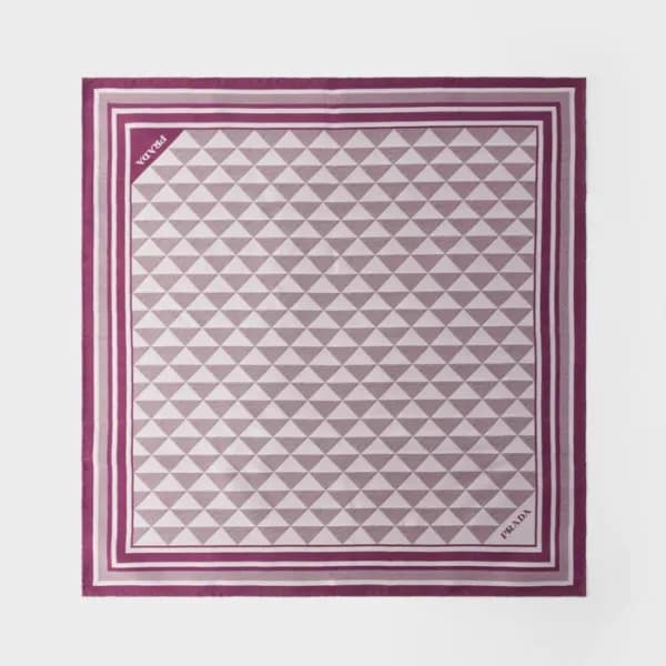 프라다 여성 스퀘어 스카프 - Prada Womens Square Scarf - acc69… - 1