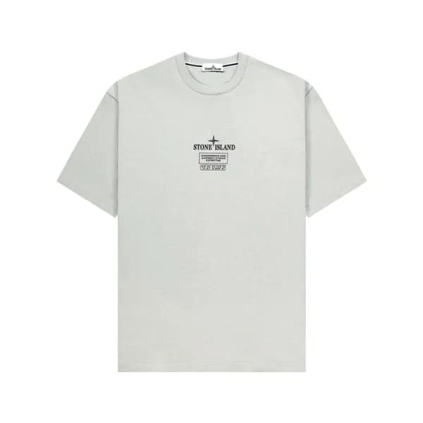 스톤아일랜드 남성 라운드 반팔 티셔츠 - Stone Island Mens Round Tsh… - 1