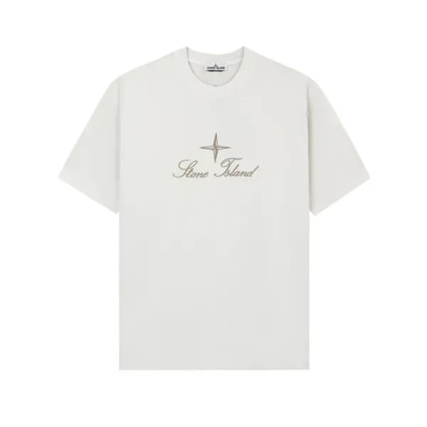 스톤아일랜드 남성 라운드 반팔 티셔츠 - Stone Island Mens Round Tsh… - 1