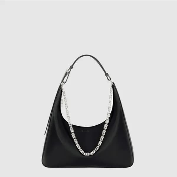 지방시 여성 미듐 문 컷아웃 호보 백 - Givenchy Womens Medium Moon… - 1
