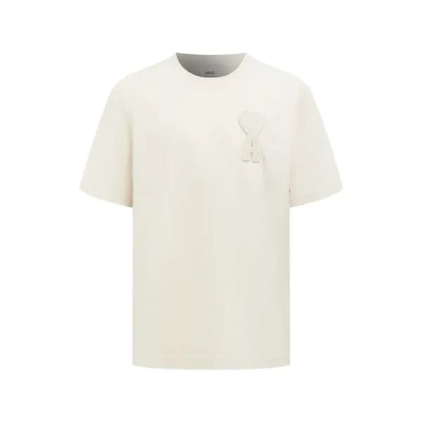 아미 남성 오버사이즈 티셔츠 - Ami Mens Oversized Tshirt - amc1… - 1