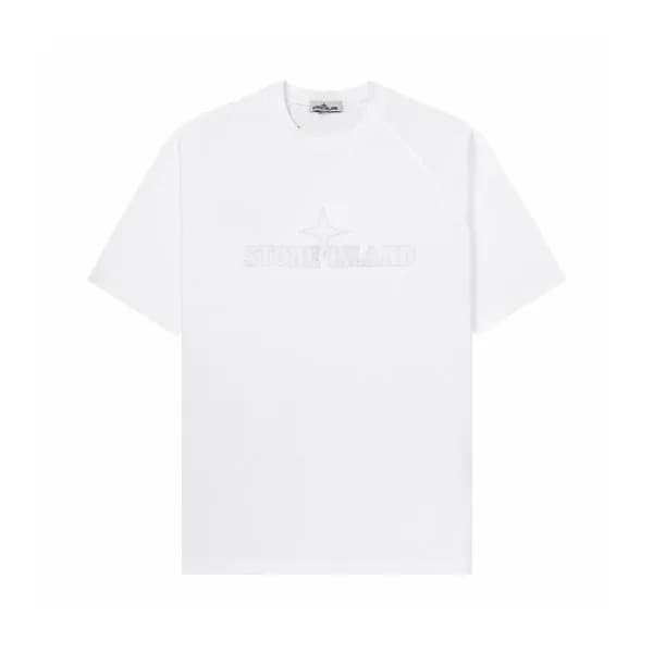 스톤아일랜드 남성 라운드 반팔 티셔츠 - Stone Island Mens Round Tsh… - 1