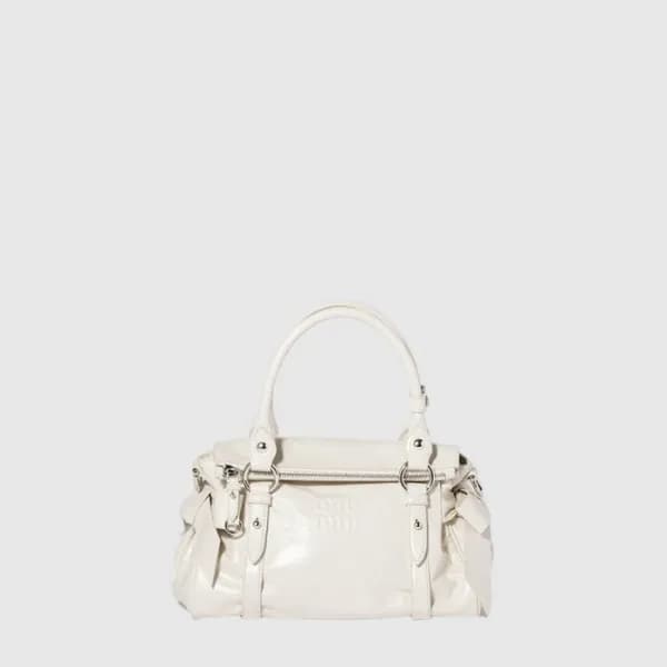 미우미우 여성 가죽 탑 핸들 백 - Miumiu Womens Leather Top Hand… - 1