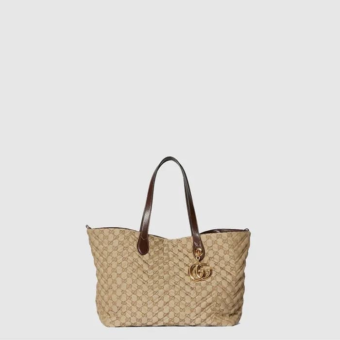 구찌 여성 GG 마몬트 라지 토트백 - Gucci Womens GG Marmont Larg… - 1