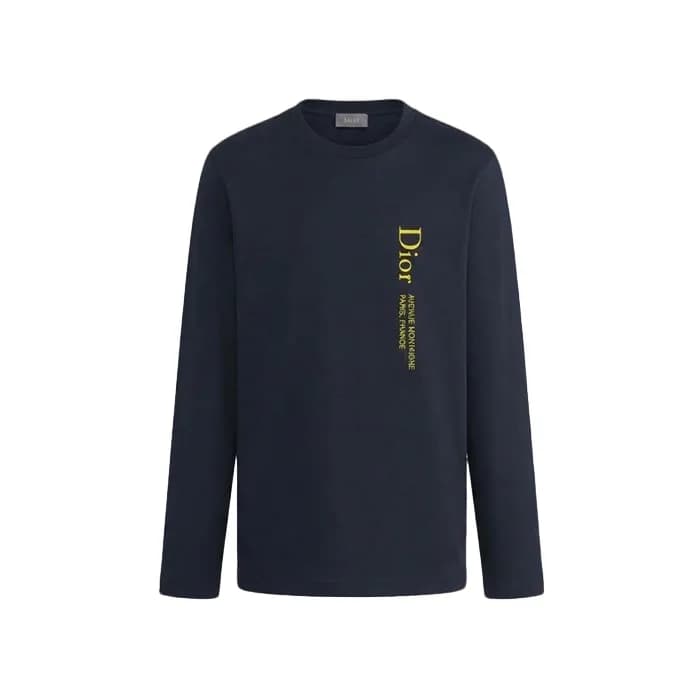 디올 남성 디올알프스 디올 몽테뉴 긴팔 티셔츠 - Dior Mens DiorAlps Dior Montaigne Tshirt - dic17938x - 1