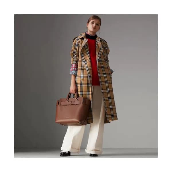 Burberry 2018 Womens Vintage Check Trench Coat - 버… - 1