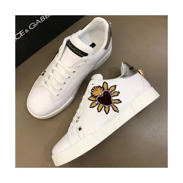DOLCE&GABBANA 2018 PEARL LEATHER SKEAKERS - 돌체앤가바나… - 1