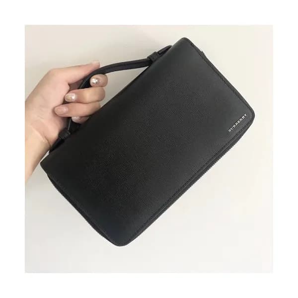 Burberry 2018 Leather Clutch Bag , 21.5cm - 버버리 20… - 1