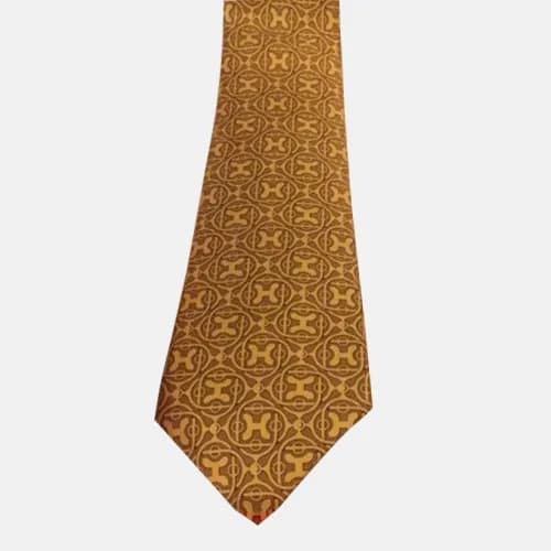 HERMES MENS NECKTIE YELLOW - 에르메스 남성용 넥타이 옐로우