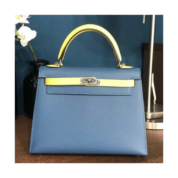 Hermes Kelly Epsom Leather Tote Shoulder Bag ,28cm… - 1
