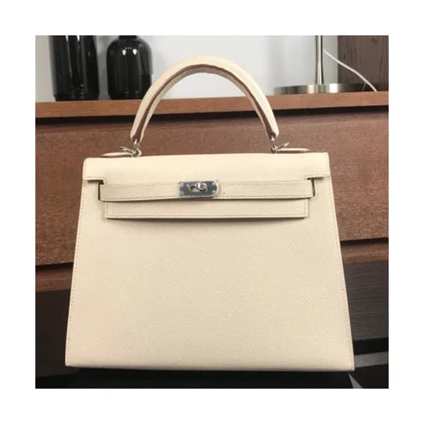Hermes Kelly Epsom Leather Tote Shoulder Bag ,25cm… - 1