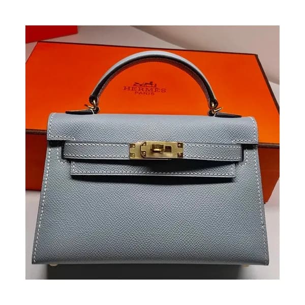 Hermes Mini Kelly 2 Epsom Leather Tote Shoulder Ba… - 1