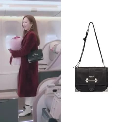 Prada Cahier Leather Shoulder Bag,24cm - 프라다 카이에 레… - 1
