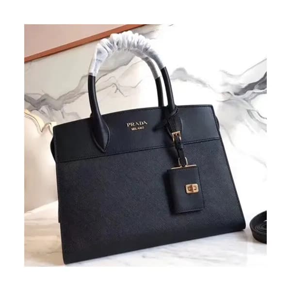 Prada Saffiano Tote Shoulder Bag,30cm - 프라다 사피아노 여… - 1
