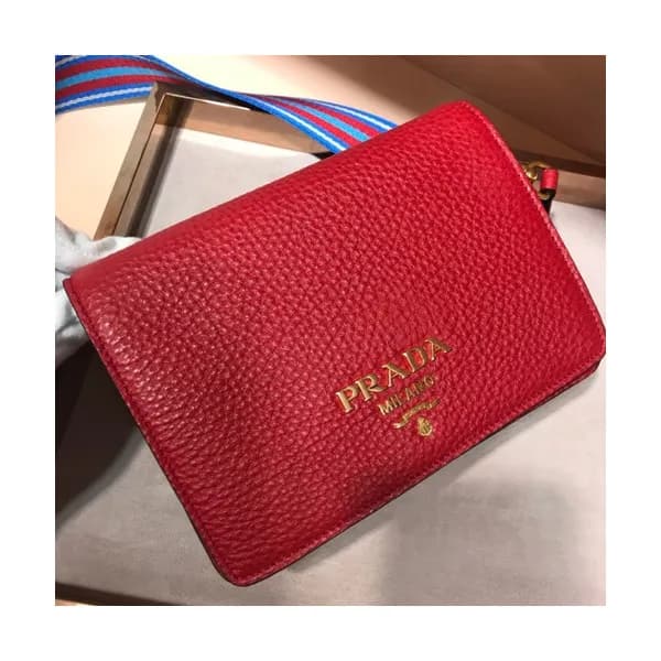 Prada 2018 Leather Vitello Shoulder Cross Bag,20CM… - 1