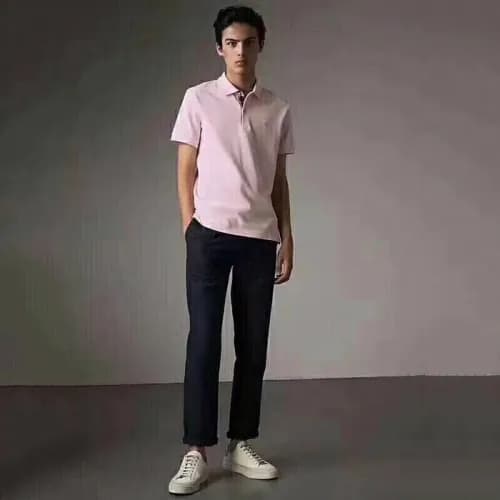Burberry 2018 Mens Polo Cotton Short Sleeved Tshir… - 1