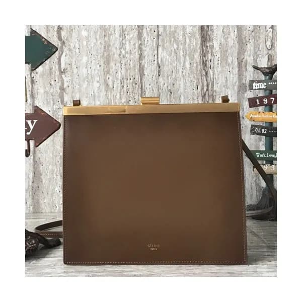Celine Leather Shoulder Bag,23CM - 셀린느 레더 여성용 숄더백 … - 1