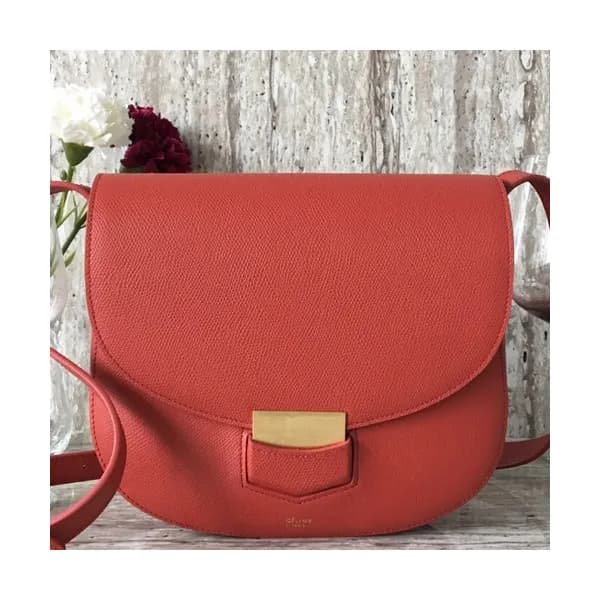 Celine Leather Trotteur Large Shoulder Bag,23CM - … - 1