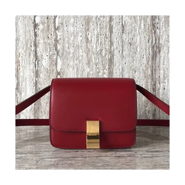 Celine Leather Classic Box Small Shoulder Bag,17CM… - 1