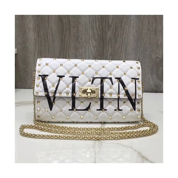 Valentino 2019 Rockstud Chain Shoulder Bag,23.5CM … - 1