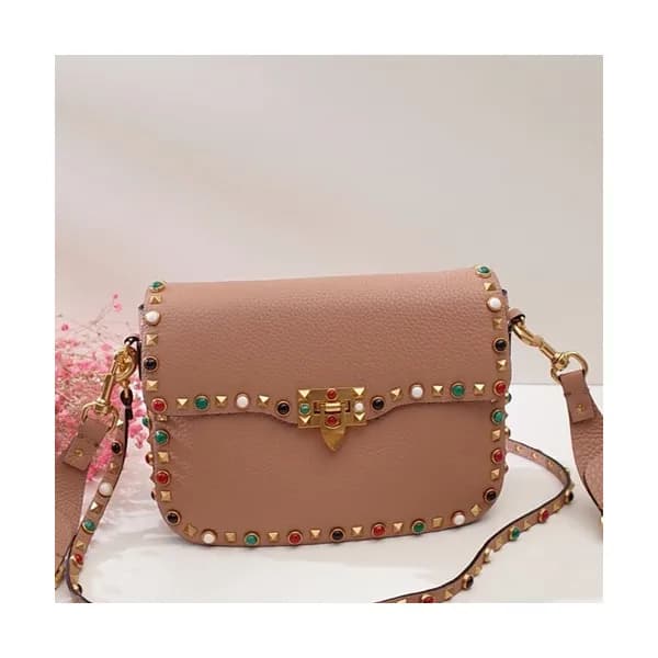 Valentino 2019 Leather Garavani Rockstud Shoudler … - 1