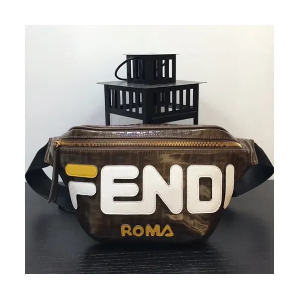 Fendi 2019 Leather Hip Sack,35cm - 펜디 2019 레더 남여공… - 1