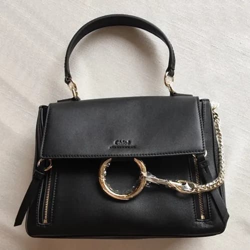 Chole 2019 Faye Leather Tote Shoulder Bag, 28cm - … - 1