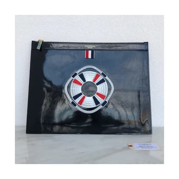 Thom Browne 2019 Leather Clutch Bag ,30/33cm - 톰브라… - 1
