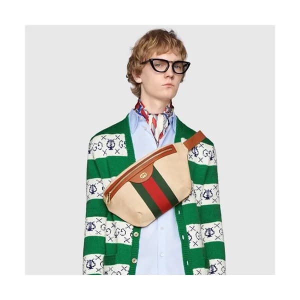 Gucci 2019 Ophidia Vintage Canvas Belt Bag ,23CM -… - 1