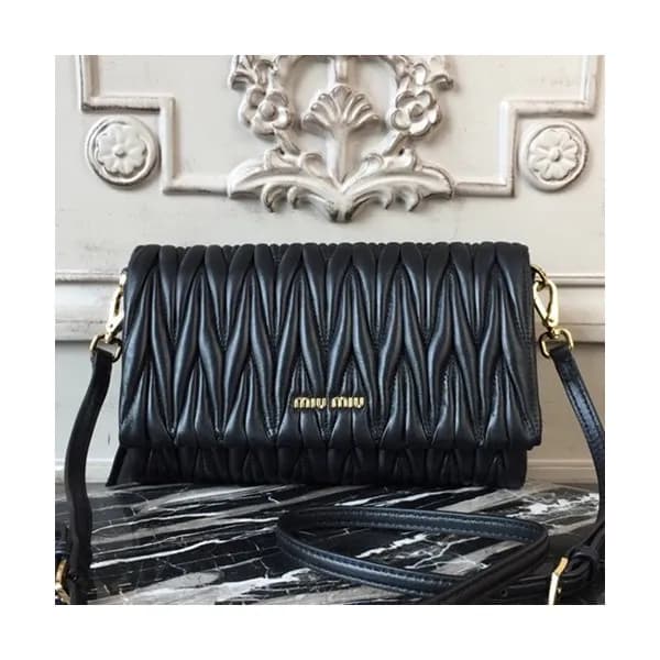 MiuMiu 2019 Matelasse Shoulder Cross Bag,21.5cm … - 1