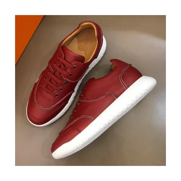 Hermes 2019 Mens Parfunms Business Leather Sneaker… - 1