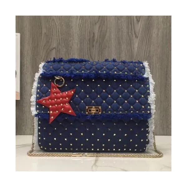 Valentino 2019 Denim Tote Shoulder Bag,33CM - 발렌티노… - 1