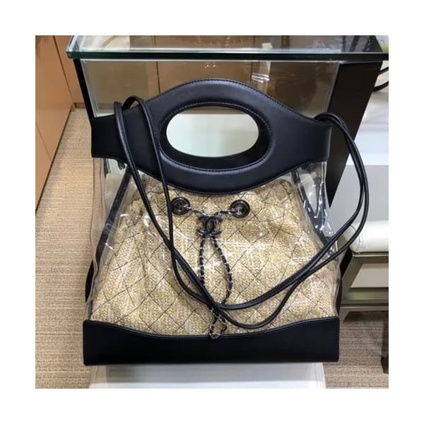 Chanel 2019 31 PVC & Leather Tote Shoulder Bag ,34… - 1